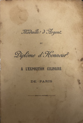 Diplôme Exposition Culinaire